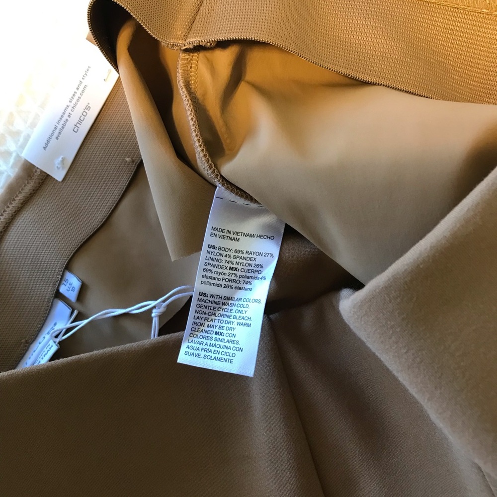 Chico's Tan Women's Pants - Picture 6 of 6